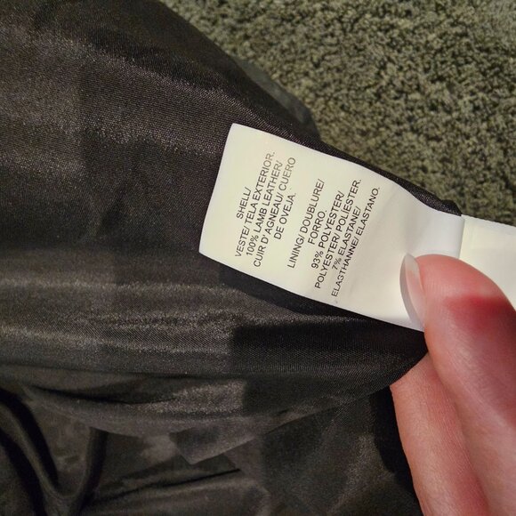 Black Leather Lucky Brand Jacket - Picture 11 of 11